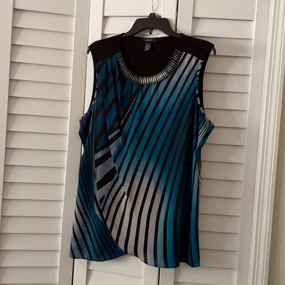 Alfani knit sleeve-less top